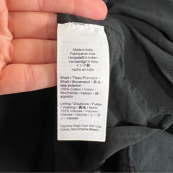 J. Crew Calliste Mini Dress in Cotton Voile in Black Size Small NWT - Picture 7 of 8